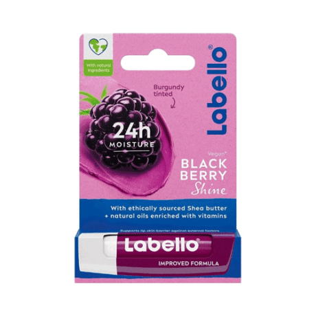 بالم لب لابلو LABELLO مدل BLACKBERRY SHINE تمشک ( بلک بری با رنگ قرمز )