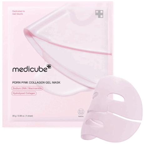 ماسک ورقه ای ژلی کلاژن مدی کیوب-MEDICUBE PDRN PINK COLLAGEN GEL MASK