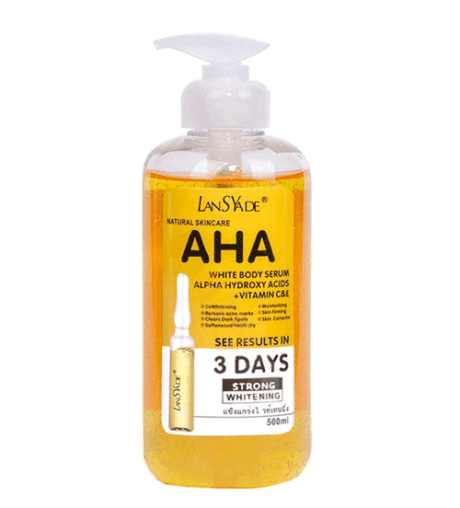سرم روشن کننده بدن لنسیاد ضدلک و درمانی الفا هیدروکسی آمریکایی AHA White Body Serum Lansyade